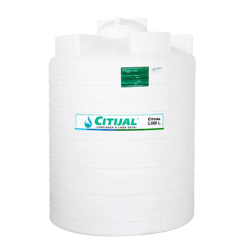 Cisterna 3,000 L vertical blanca Citijal
