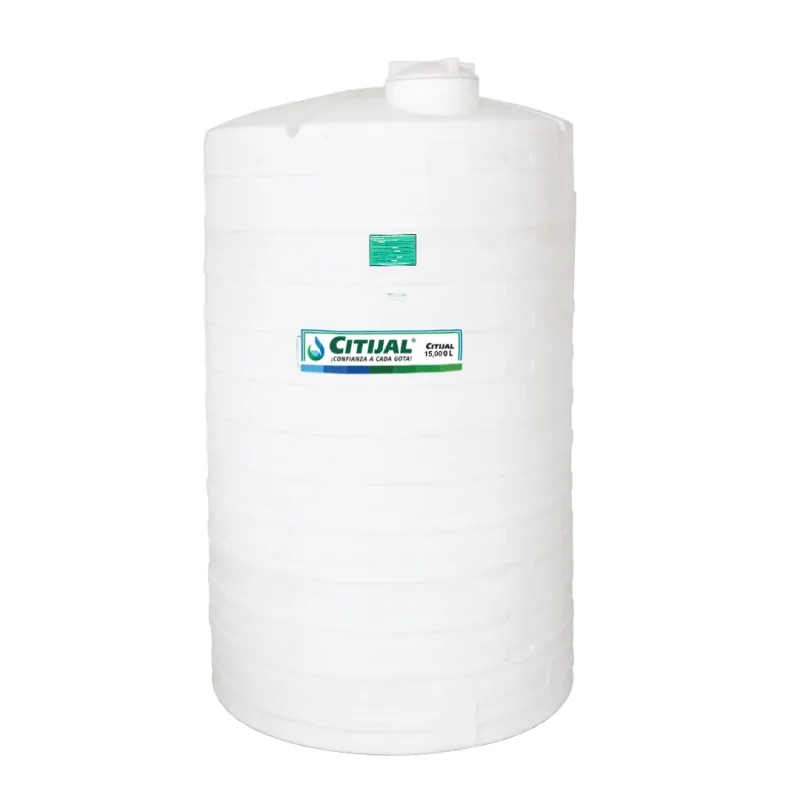 Cisterna 15,000 L vertical blanca Citijal